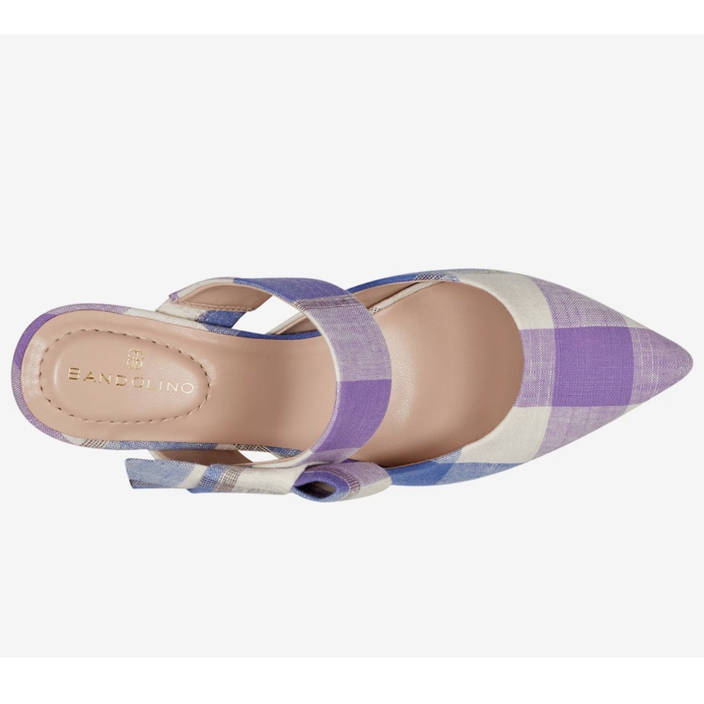 NEW| Women’s Bandolino Plaid Preppy Millie Mule - Picture 2 of 8